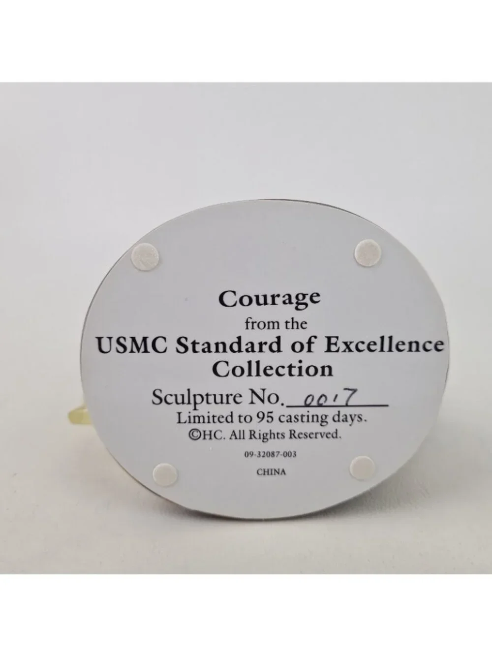 Hamilton Collection Courage USMC Standard Of Excellence 0017 Porcelain Figure